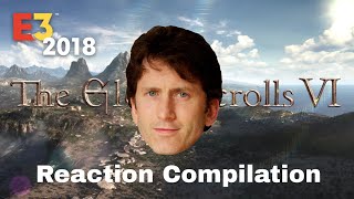 Bethesda E3 2018  the elder scrolls VI  Reaction Compilation [upl. by Reni]