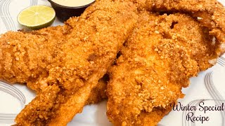 Breaded Fish Fillet  Crispy Fish Fillet Recipe By Ama Hawa [upl. by Deelaw599]