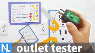 How to use an outlet tester aka a receptacle tester [upl. by Holladay588]