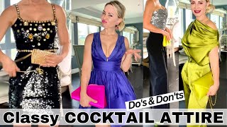 HOW to DRESS CLASSY for a COCKTAIL PARTY  What EVERY Classy Lady Knows [upl. by Akinod]