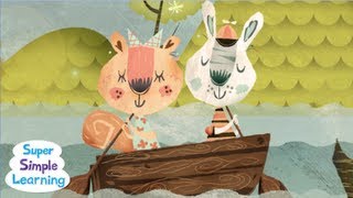 Row Row Row Your Boat  Bedtime Lullaby  Super Simple Songs [upl. by See]