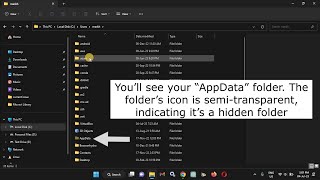 Can’t Find AppData Folder on Windows 11 How to Get It Back [upl. by Daniels]