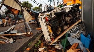 Tornado rips through eastern Japan leaving dozens injured [upl. by Marsiella]