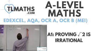 ALevel Maths A111 Proving √2 is Irrational [upl. by Sutsugua]