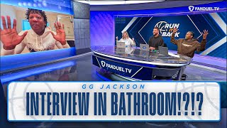 GG Jackson HILARIOUS Bathroom Interview 🤣 [upl. by Atirac]