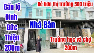 Bán gấp căn nhà để trả nợrẻ hơn thị trường 500 triệucách chợ trường học 200mĐinh Đức Thiện 200m [upl. by Teloiv]