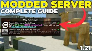 How To Make a Modded Minecraft Server in 121 Complete Guide [upl. by Skutchan]