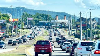 Pigeon Forge July 4th 2024 Celebration Time Traffic amp Crowd  615PM Ready for Fireworks [upl. by Akere135]