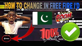 Pakistan server free fire id kaise banaye  how to make pakistan server id in free fire [upl. by Rettuc]