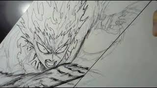 Yusuke Murata Live Drawing Garou Fight One Punch Man 120 [upl. by Eremehc]