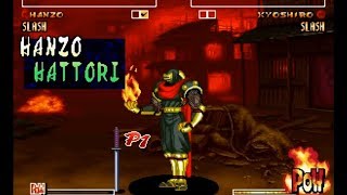 Samurai Shodown IV Hanzo playthrough lvl8 【60fps】 [upl. by Carmela537]