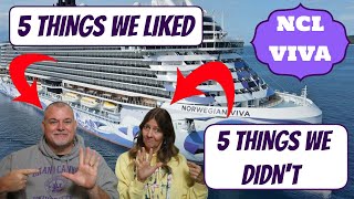 Top 5 LIKES and DISLIKES from our NCL VIVA Cruise [upl. by Lemmor]