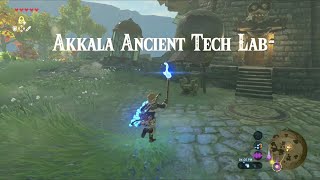 Zelda Breath of the Wild  Akkala Ancient Tech Lab And The Blue Flame [upl. by Bear995]