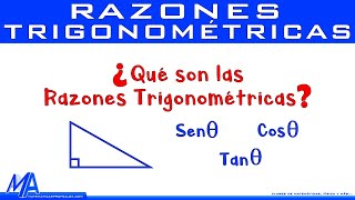 ¿Qué son las razones trigonométricas MatematicasprofeAlex [upl. by Acinom]