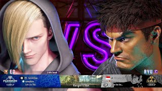 Street Fighter 6  Ryu Online Ranked Match 22 Against Modern Ed [upl. by Asiuqram]