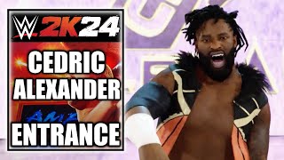 WWE 2K24 Cedric Alexander Entrance Cinematic [upl. by Newbold900]