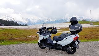 Burgman 650 Col dEnvalira Andorre Plateau de Beille France Mai 2018 [upl. by Yorgen]