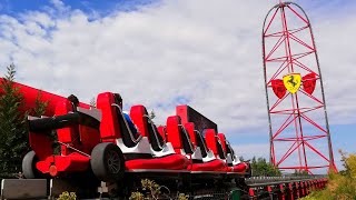 Red Force  Ferrari Land PortAventura World [upl. by Initsed]