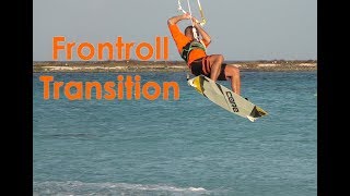 How to Kitesurf Frontroll Transition [upl. by Ahtela]