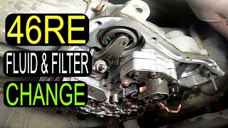 How To Change Transmission Fluid amp Filter in 2nd Gen Dodge Ram 46RE w Band Adjusment amp Torque Specs [upl. by Merrill]