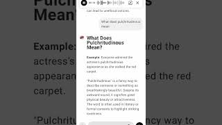 What Does Pulchritudinous Mean [upl. by Joshi]