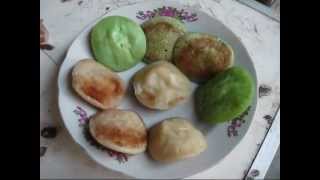 Indonesian Streetfood Bandung  Serabi Cake wwwroysreceptennl [upl. by Atlee]