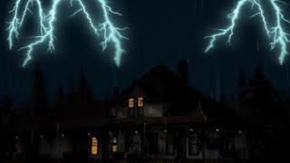 Heavy Rain and Thunder Sounds On Old Castle  Rainstorm amp lightning for Sleeping Study Relax [upl. by Moses]