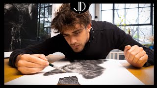 I Taught My Video Editor How To Draw Hyperrealism  He’d Never Touched A Pencil Before [upl. by Gurevich]