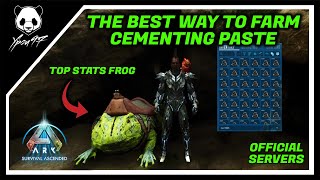 The BEST Way To Farm CEMENTING PASTE In The Island  Official Servers  ARK Survival Ascended [upl. by Peppi740]