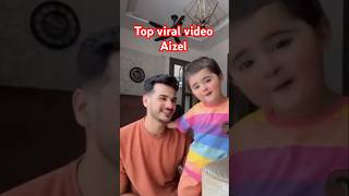 Aizel viral video  how cute  lipsing song love viralvideo shorts shortvideo [upl. by Airetal]