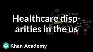 Health and healthcare disparities in the US  Social Inequality  MCAT  Khan Academy [upl. by Attennot]