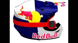 3D Model of RedBull Helmet and Goggles  By The Periphery [upl. by Enylcaj387]