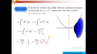 calculs des volumes de révolutions par la methode des intégrale [upl. by Townsend213]