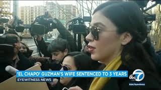 Joaquin El Chapo Guzmans wife Emma Coronel Aispuro sentenced to 3 years in US prison  ABC7 [upl. by Ziana]