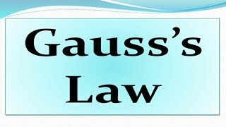 Gauss law and its application [upl. by Spiegel]