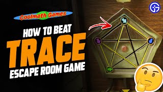 Trace Walkthrough Cool Math Games  How To Solve amp Beat Trace Escape Room Puzzle [upl. by Elik895]