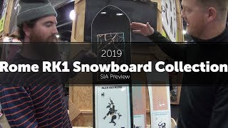 2019 Rome RK1 Snowboard Collection  Preview [upl. by Drain]