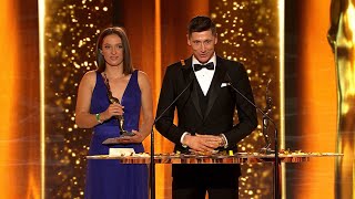 Robert Lewandowski Najlepszym Sportowcem Roku 2020 Wzruszające przemówienie  Gala Mistrzów Sportu [upl. by Dale546]