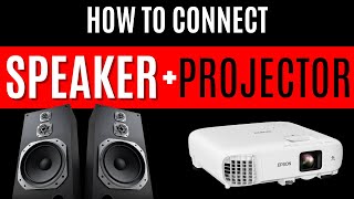 How to Connect a Speaker to a Projector Super Easy [upl. by Iaw]