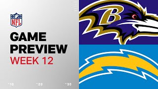 Baltimore Ravens vs Los Angeles Chargers  2024 Week 12 Game Preview [upl. by Audly]