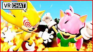 Fleetway super Sonic meets Rosey the rascal In vr chat [upl. by Wagshul467]