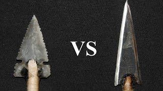 Penetration Test Stone vs Steel Arrowheads on a Deer [upl. by Angelo169]