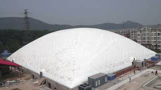 Air Dome Installation  Inflation Timelapse [upl. by Wivestad]