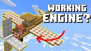 WORKING survival plane in MinecraftCreate [upl. by Ephram]