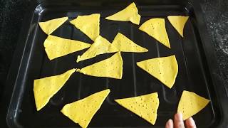 Nacho Chips Recipe without oven  Corns Chips Recipe  Tortilla Chips  Homemade Nacho Chips [upl. by Bringhurst]