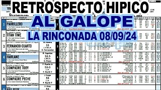 🔴 RETROSPECTO HIPICO AL GALOPE 080924 ✔  LA RINCONADA  O DESCARGALO ABAJO EL LINK [upl. by Idner]