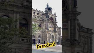 Theaterplatz and KronigJohann Denkmal Dresden germany travel shorts [upl. by Lainahtan967]