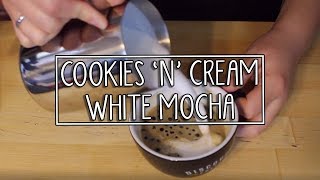 White Chocolate Bar Mocha aka Cookie Milk  NovelTy Coffee [upl. by Eaves]