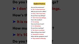 English Conversation Practice  How to Improve Your English shorts englishconversation english [upl. by Rebba]