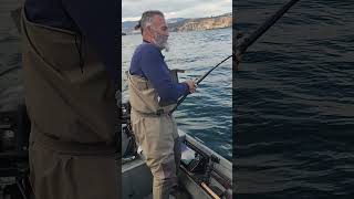 Oversized Sturgeon on a Talon 360 extra heavy trolling rod [upl. by Marlea393]